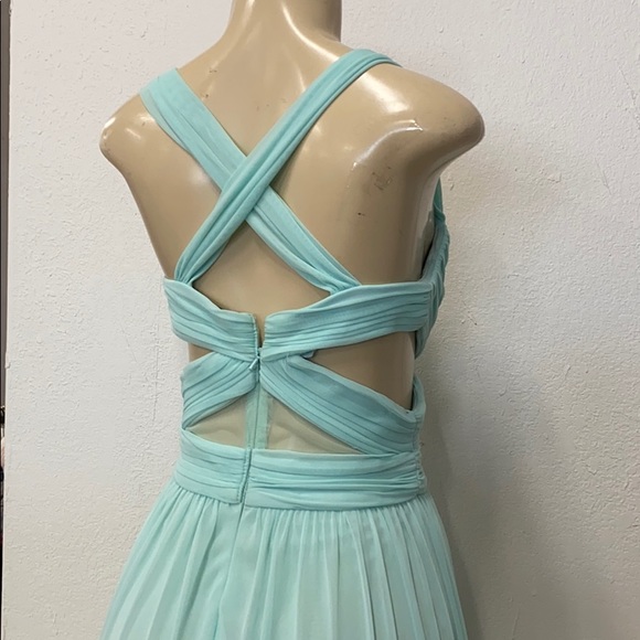 Betsy & Adam Seafoam green prom dress - Picture 4 of 7
